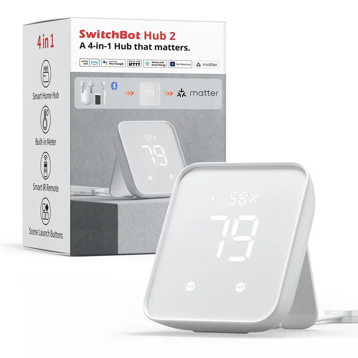 SwitchBot HUB 2 viedās mājas raidītājs Photo 2