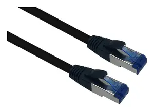 Helos 205590 Cat6a S/FTP Networking Cable, 50 m, RJ-45, Black