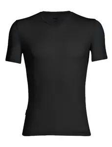 Icebreaker 103661001 Men's Crew Neck Short Sleeve T-Shirt Merino Wool Blend
