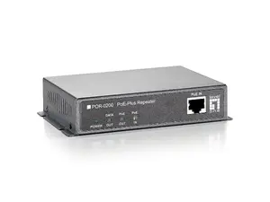 LevelOne PoE Repeater, Cascadable, 10/100Base-T(X), 200m Range, 3x RJ-45 Ports