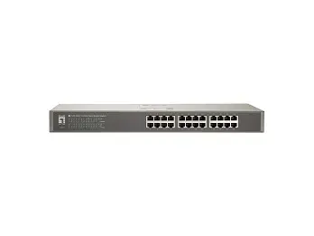 LevelOne 24 portu Fast Ethernet komutators Photo 2