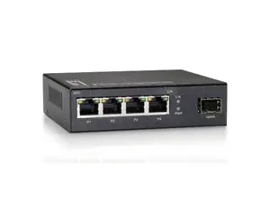 LevelOne GEU-0521 5-Port Gigabit Unmanaged Switch with 1 SFP Slot