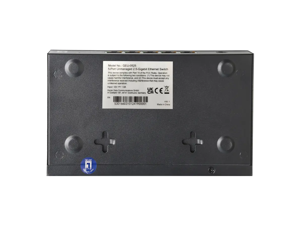 Неуправляемый 5-портовый 2.5G коммутатор LevelOne Photo 5