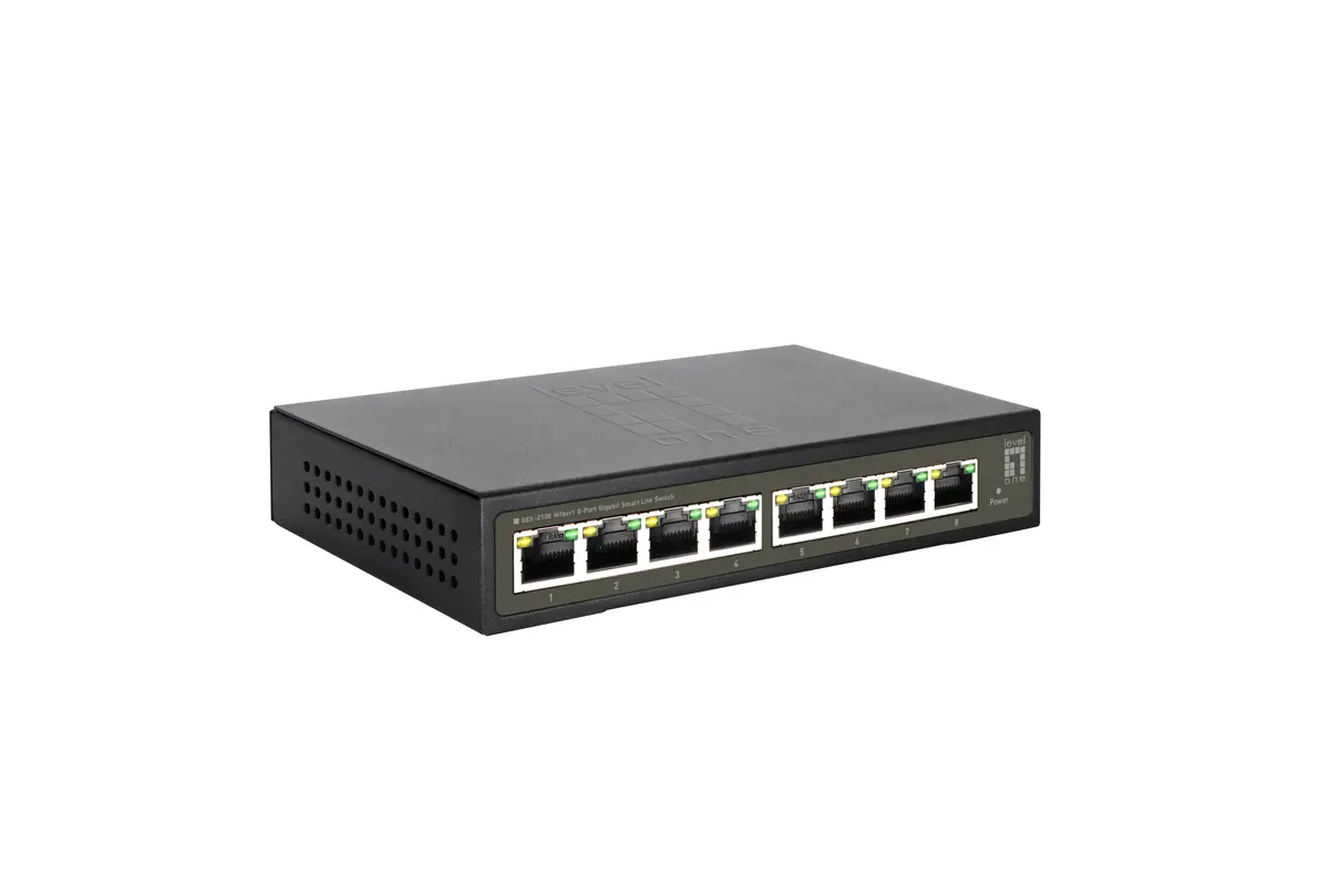 LevelOne Hilbert GES-2108 8-portu Gigabit komutators Photo 4