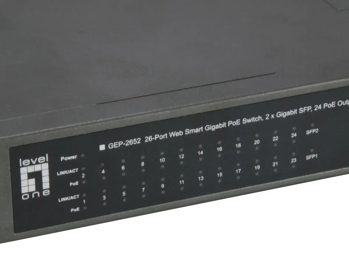 LevelOne GEP-2652 pārvaldāms L2 Gigabit Ethernet komutators Photo 4