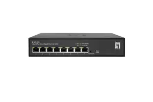 LevelOne Hilbert 10-inch 8-Port Gigabit Smart Lite Managed Switch