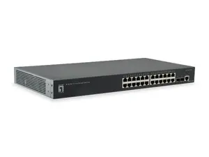 LevelOne KILBY GTL-2661 26-portu L2 pārvaldāms gigabitu komutators ar 2 x 10GbE SFP+ pieslēgvietām
