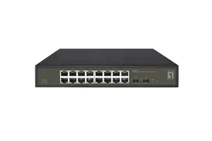 LevelOne Hilbert GES-2118 18-Port Gigabit Smart Lite Switch, 16 x RJ45, 2 x SFP
