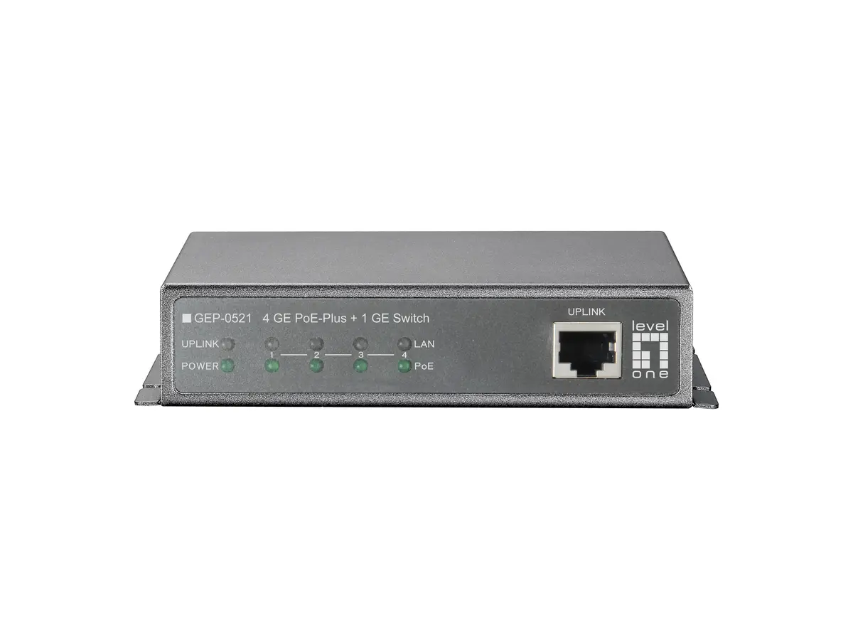 LevelOne GEP-0521 5-portu Gigabit PoE komutators Photo 3