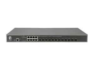 LevelOne GTL-2091 pārvaldāms L3 Gigabit Ethernet komutators ar 8 RJ-45 pieslēgvietām un 10G atbalstu