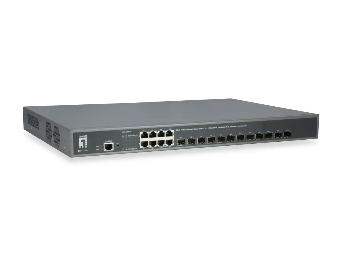 LevelOne GTL-2091 pārvaldāms L3 Gigabit Ethernet komutators Photo 7