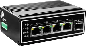LevelOne IGP-0502 Unmanaged Industrial Gigabit Ethernet Switch with 4 PoE Ports