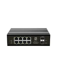 LevelOne IGP-1031 industriālais Gigabit Ethernet PoE komutators ar 8 RJ-45 portiem