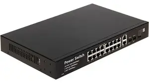 GTX-C1-18-16G2SFP/X PoE tīkla komutators ar 16 portiem un SFP augšupsaitēm