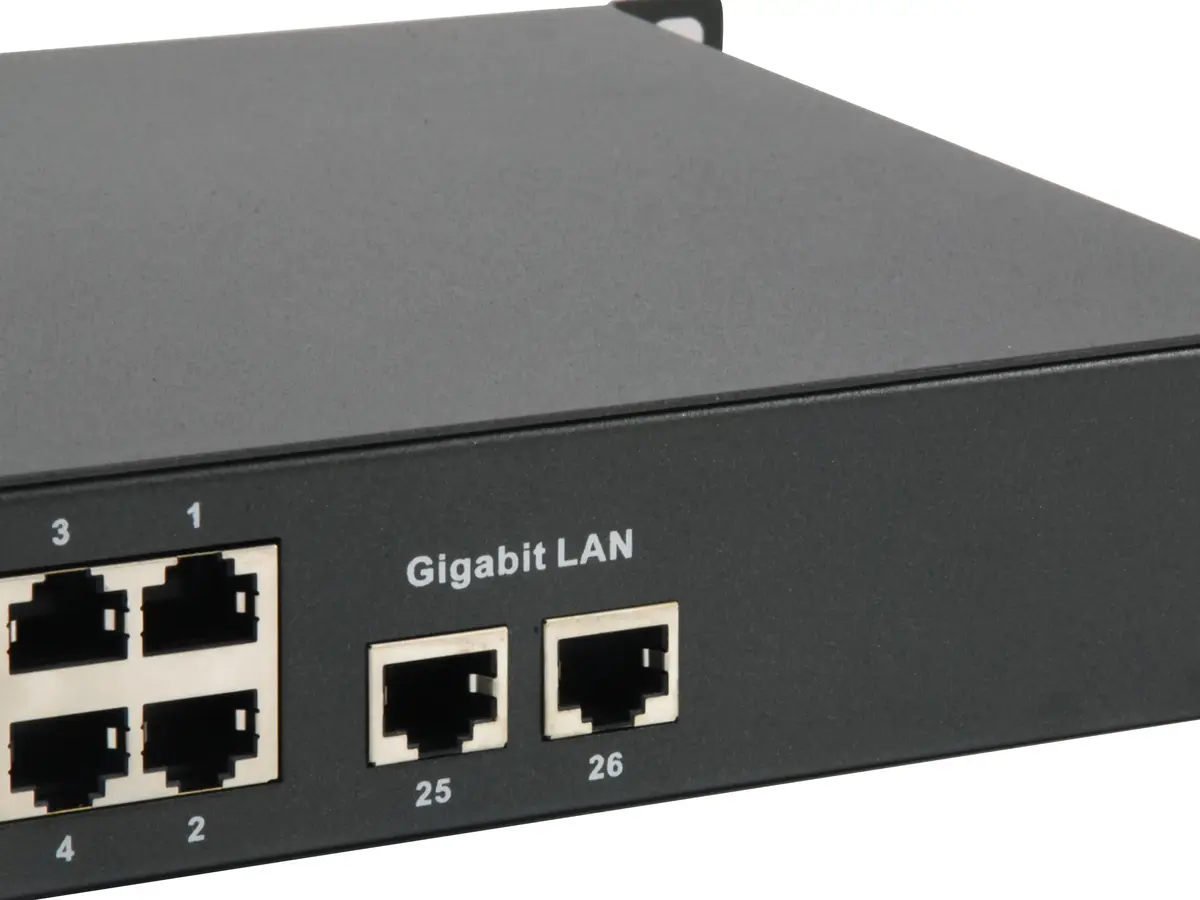 LevelOne 26-portu Fast Ethernet PoE komutators 150W Photo 3
