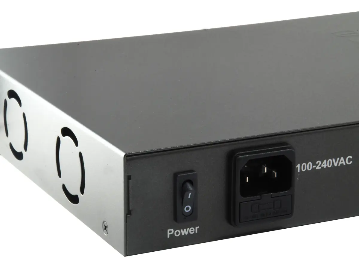 LevelOne 26-portu Fast Ethernet PoE komutators 150W Photo 5