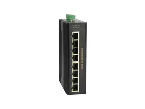 Промышленный коммутатор LevelOne 8-портовый Gigabit PoE, 802.3at/af, 200 Вт, неуправляемый