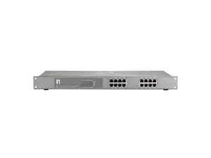 LevelOne FEP-1612W120 16-portu Fast Ethernet PoE komutators, 120W, 802.3at/af