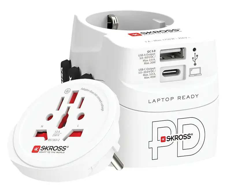 Skross PRO Light USB AC45PD World ceļojumu adapteris Photo 2