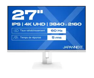 Монитор JAPANNEXT JN-IPS270UHD60F-C65W-HSP-W 27 дюймов 4K Ultra HD IPS LED