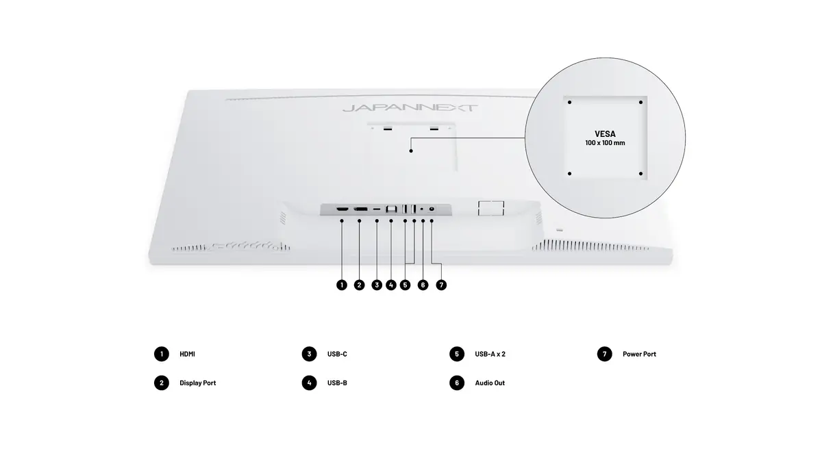 Монитор JAPANNEXT JN-IPS270UHD60F-C65W-HSP-W 27" Photo 2