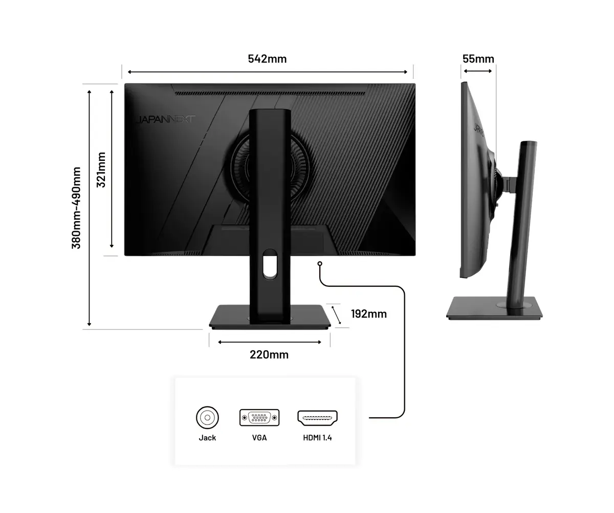 Монитор JAPANNEXT JN-IPS2382FHDR-HSP 24 дюйма Full HD IPS Photo 7
