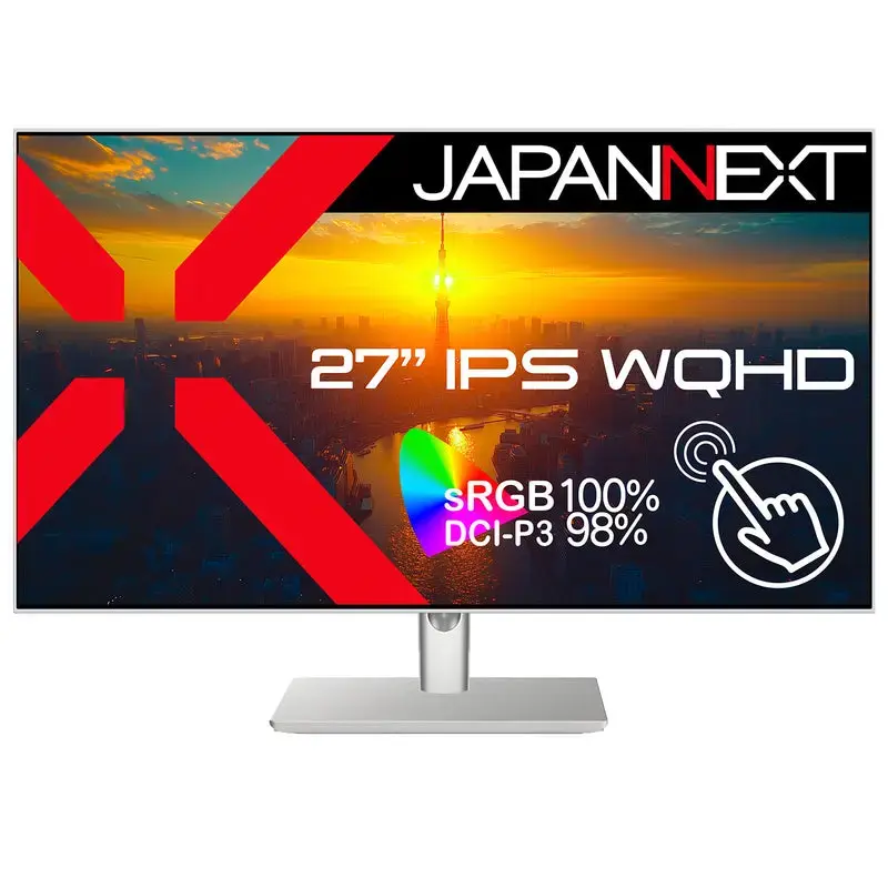 JAPANNEXT JN-IPS27WQHDR-C65W-FLD-T 27" WQHD IPS skārienjutīgs monitors Photo 4