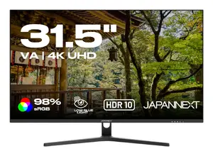 Монитор JAPANNEXT JN-V315UHDR 31.5 дюйма, 4K Ultra HD, VA матрица, 3840 x 2160, черный