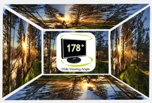 Яркая картинка и широкие углы обзора 178°