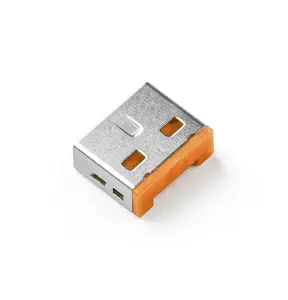 Smartkeeper UL03P2OR USB Type-A Port Blocker, Orange, 100 Pieces