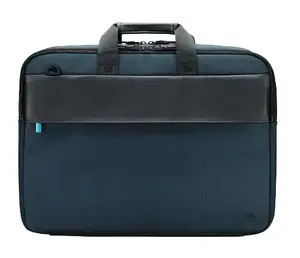 Mobilis Executive 3 Briefcase for 16-inch Laptops, Nylon, Black and Blue