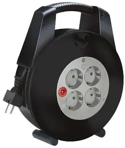 Кабельная катушка Brennenstuhl Vario Line 15 м с 4 розетками