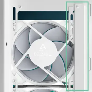 Saderība ar 120 un 140 mm ventilatoriem
