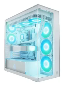ARCTIC Xtender White Midi Tower E-ATX PC Case with Tempered Glass