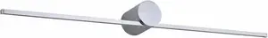 Современный тонкий светодиодный настенный светильник LP-777/1W L CH, IP44, хром