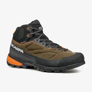 Треккинговые ботинки Scarpa RAPID XT MID GTX, Caribou Brown - Rust Orange