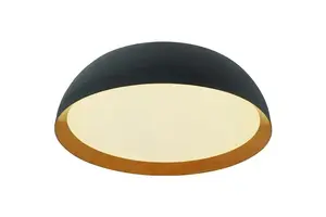 Sian LED Ceiling Light, 40 cm, 4000K, Black