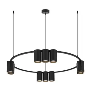 Подвесной светильник Pori ML0373, 10xGU10, черный