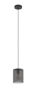 EGLO Colomera Suspension Light, E27, 40W, Black and Grey
