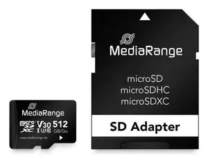 MediaRange MR947 512 GB MicroSDXC UHS-I Class 10 Memory Card