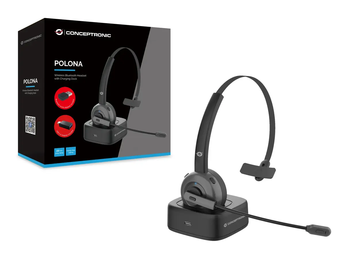 Conceptronic POLONA bezvadu Bluetooth austiņas Photo 2