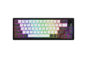 Механическая игровая клавиатура HATOR Skyfall Pro Wireless 65, USB, RF, Bluetooth, QWERTY, US English, черно-серая