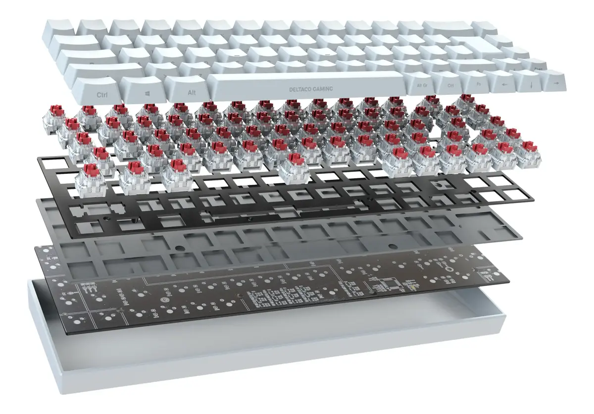 Deltaco Gaming GAM-100-W-DE mehāniskā tastatūra Photo 6