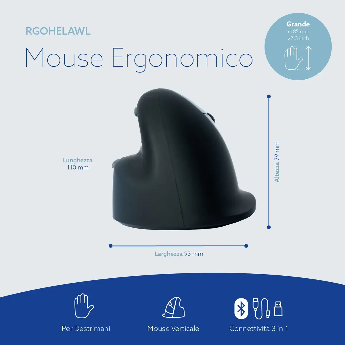 R-Go Tools Numpad Break ergonomiska ciparu tastatūra Photo 6