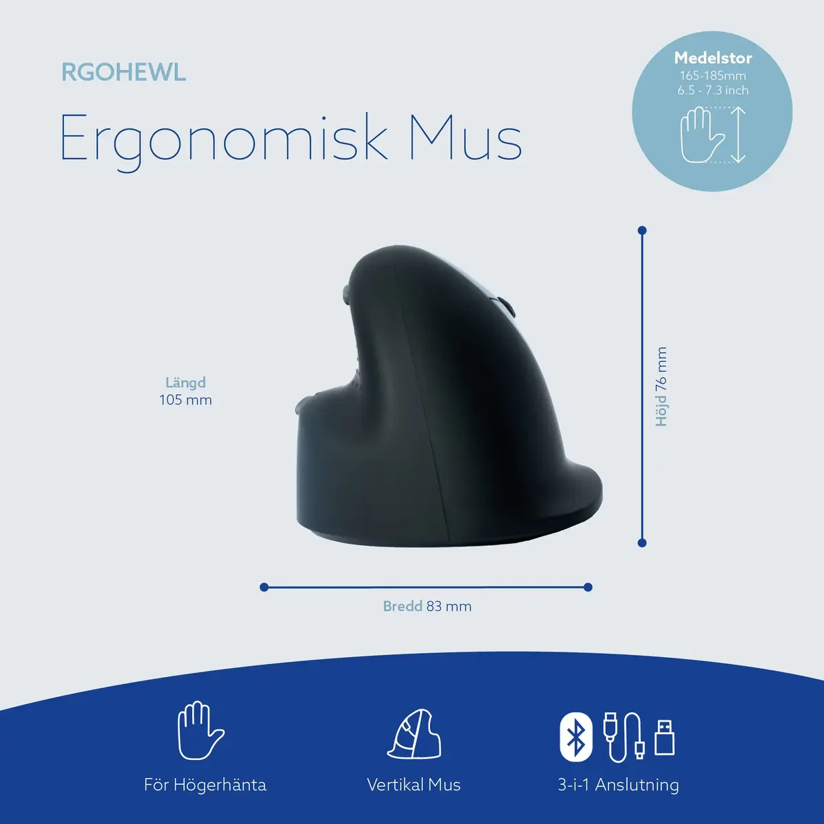 R-Go Tools Numpad Break ergonomiska ciparu tastatūra Photo 8
