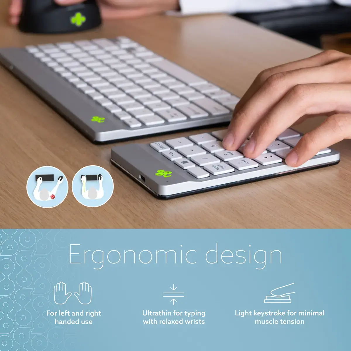 R-Go Tools Numpad Break ergonomiska ciparu tastatūra Photo 9
