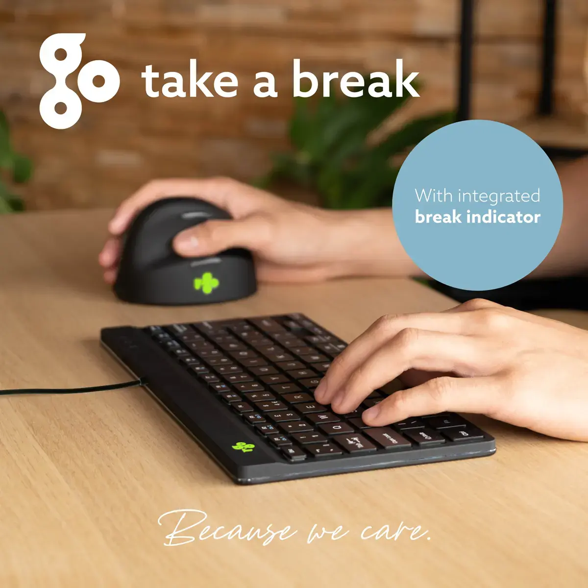 R-Go Tools Compact Break ergonomiskā tastatūra Photo 7