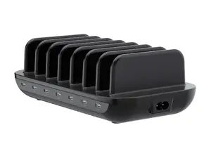 Conceptronic OZUL07B 160W 7-portu USB-C uzlādes stacija ar Power Delivery 3.0