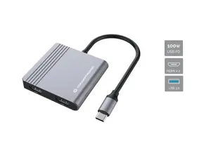 Conceptronic DONN13G USB-C Laptop Docking Station 4K Ultra HD