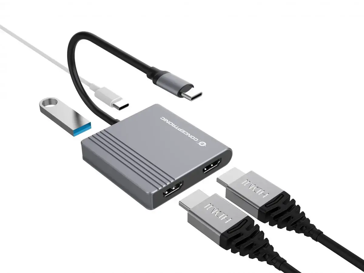 Док-станция для ноутбука Conceptronic DONN13G USB-C Photo 3